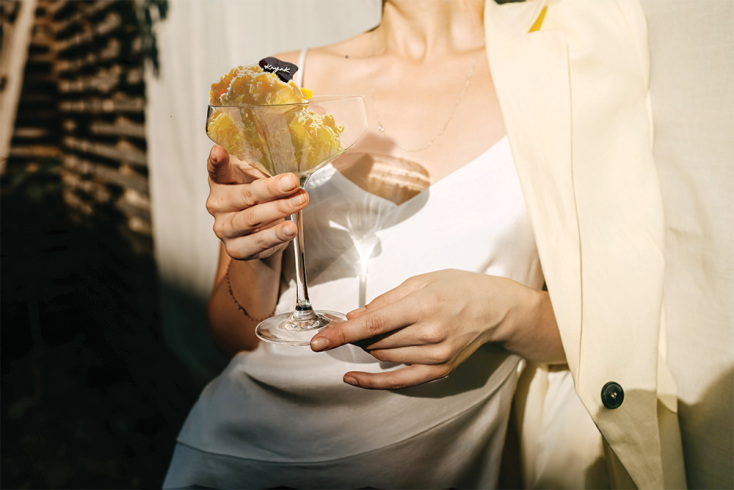 Kayak Ice Cream - Παγωτό Bellini, εμπνευσμένο από το ιταλικό ομώνυμο κοκτέιλ