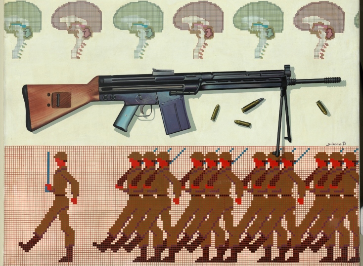 Το έργο του Alberto Solsona, "Η τέχνη του πολέμου", 1973, λεπτομέρεια