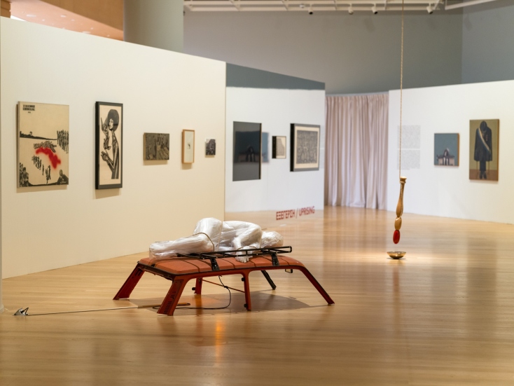 Άποψη της έκθεσης "Δημοκρατία" στην Εθνική Πινακοθήκη