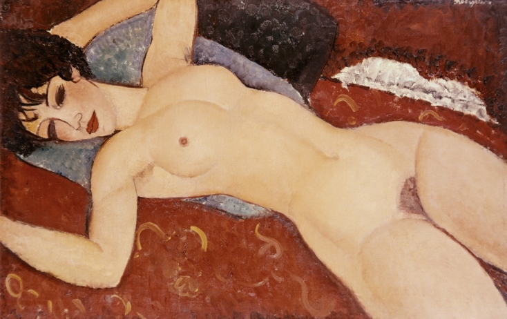 «Reclining Nude»: Πίνακας του Μοντιλιάνι σε καμβά (1917)