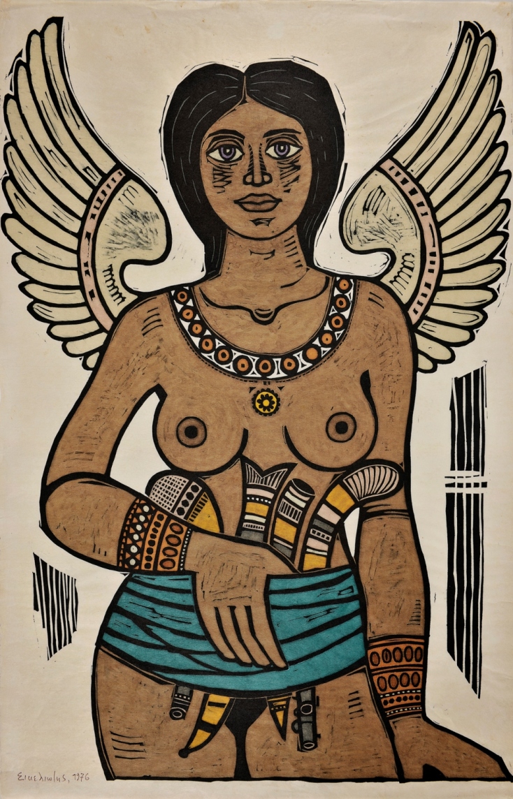 Γιώργος Σικελιώτης, το έργο "Άγγελος πολεμιστής"