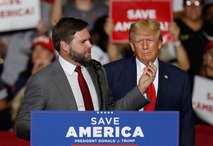 Τζέι Ντι Βανς και Ντόναλντ Τραμπ