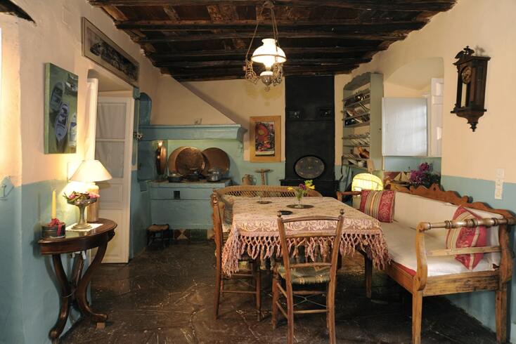 Άποψη από την Οικία Παναγιώτη Τέτση στην  Ύδρα