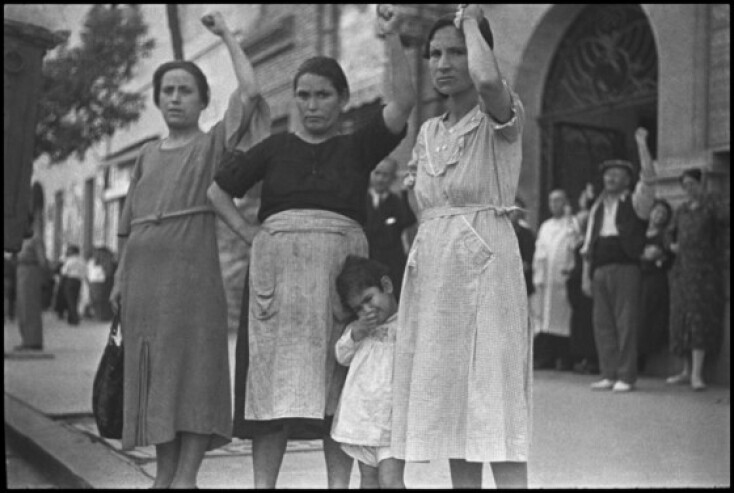 Πρόσφυγες από τη Μάλαγα στην Αλμερία της Ισπανίας, Φεβρουάριος 1937