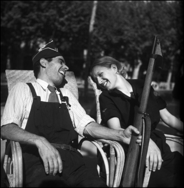 Δημοκρατικοί πολιτοφύλακες στη Βαρκελώνη, Ισπανία. Αύγουστος 1936