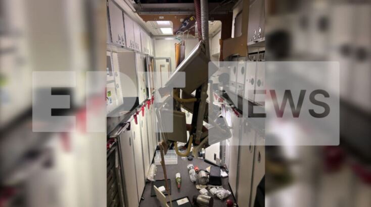 Εικόνες από το αεροσκάφος της Easyjet που έπεσε σε αναταράξεις