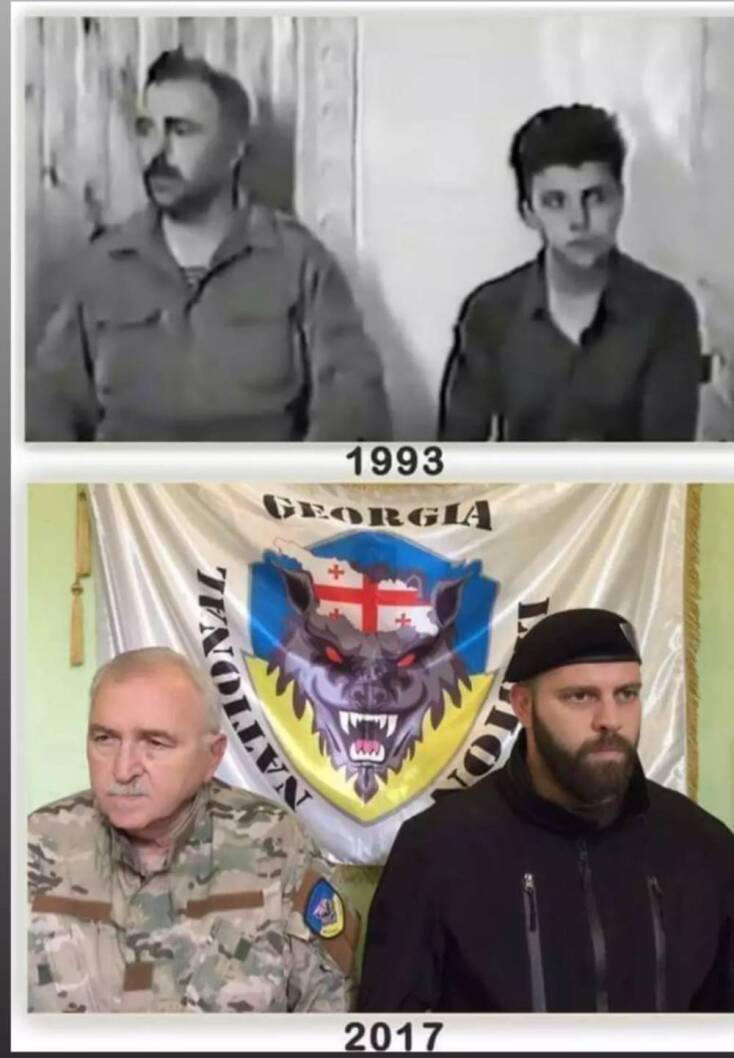Γεωργιανή Λεγεώνα: Ο Μαμούκα Μαμουλασβίλι και ο πατέρας του σε δύο διαφορετικές χρονικές στιγμές: Το 1993 και το 2017