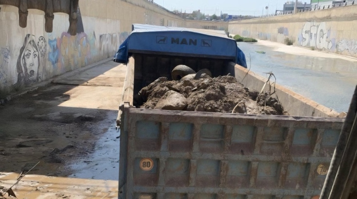 Σημαντικά τμήματα του ποταμού υπό καθαρισμό