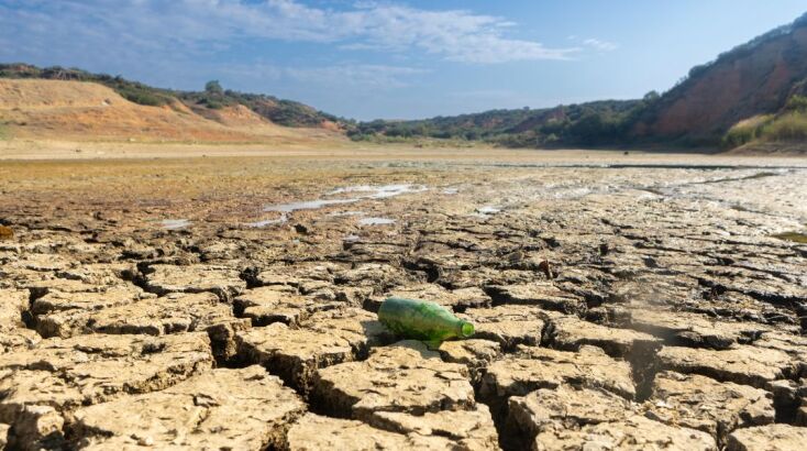 «Στέρεψε» η τεχνητή λίμνη του Κάτω Σχολαρίου παραπέμποντας σε εικόνα ερήμου