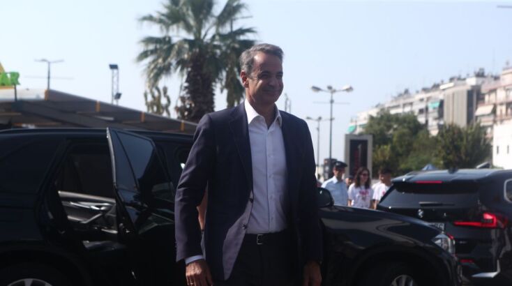 Στα περίπτερα της 88ης ΔΕΘ ο Κυριάκος Μητσοτάκης - Συγχαρητήρια από τον Γερμανό Αντικαγκελάριο