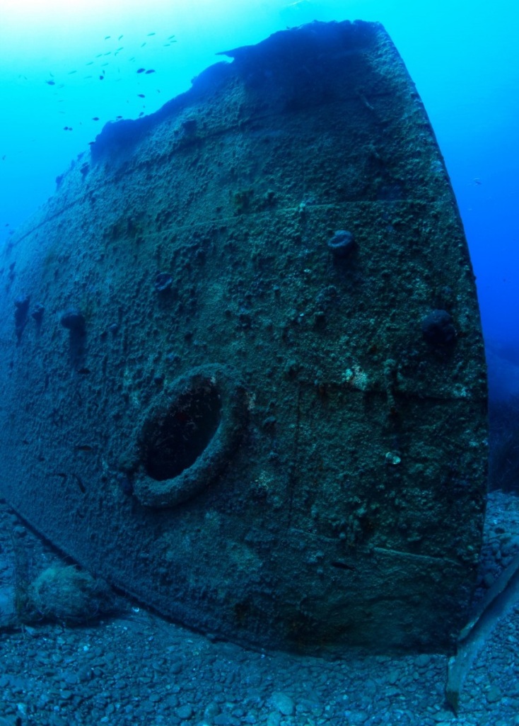 Τμήμα από το ναυάγιο του ατμόπλοιου «Αδρίας»