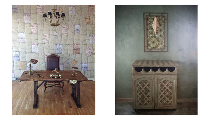 Εικαστικές κατασκευές των Π. Λαϊνόπουλου και Κ. Κατέχη