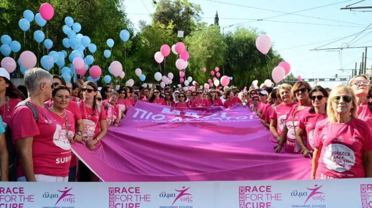 Greece Race for the Cure 2024: «Πλημμύρισε» το κέντρο της Αθήνας στον αγώνα για τον καρκίνο του μαστού