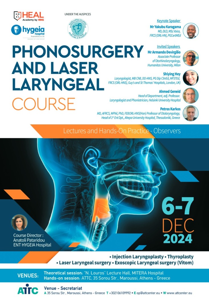 Η θέση του laser στην ωτορινολαρυγγολογία και τη φωνοχειρουργική