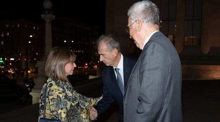 Η Κατερίνα Σακελλαροπούλου επέδωσε τα Βραβεία ΑΡΓΩ σε τελετή στην Ακαδημία Αθηνών