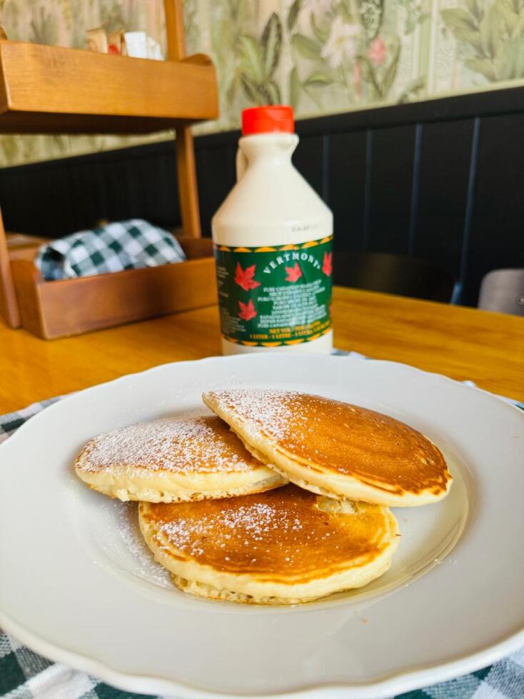 Στο Pancake μπορεί κανείς να απολαύσει brunch καθ’ όλη τη διάρκεια της ημέρας