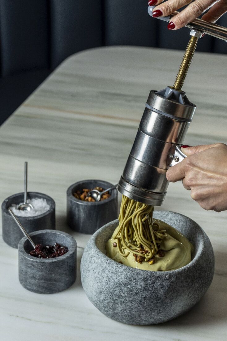 To signature, τέλειο παγωτό φιστίκι