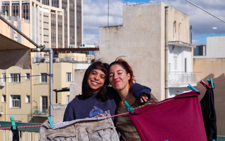 Αλεξάνδρα Σιγουλάκη (αριστερά) & Έφη Μπαχλιτζανάκη (δεξιά) 