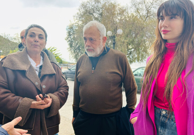 Aπό αριστερά, Βαγγελιώ Αλεξανδρίδη, Δημήτρης Μαραγκόπουλος, Νεφέλη Μούσουρα