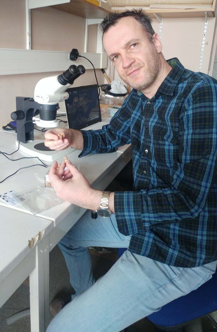 O Δρ. Γιώργος Γεωργαλής, καθηγητής στο Ινστιτούτο Συστηματικής κι Εξέλιξης των Ζώων της Πολωνικής Ακαδημίας Επιστημών στην Κρακοβία, 