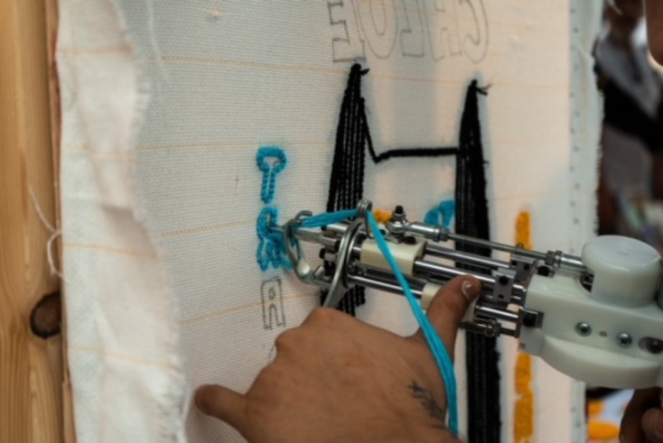 Loop Around - Τεχνική tufting