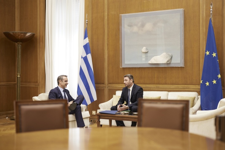 Συνάντηση Κυριάκου Μητσοτάκη - Νίκου Ανδρουλάκη: Σημαντικό να έχουμε έναν ανοιχτό δίαυλο επικοινωνίας - Ο διάλογος του πρωθυπουργού με τον πρόεδρο του ΠΑΣΟΚ.