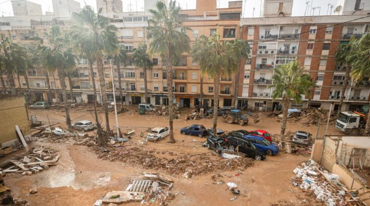 Σε περιοχές της Βαλένθια έπεσαν 491 χιλιοστά βροχής σε μόλις οκτώ ώρες χθες, που ισοδυναμεί με τη βροχή ενός ολόκληρου έτους