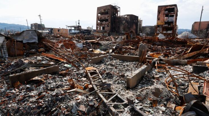 Μεγάλη πυρκαγιά ξέσπασε μετά τον σεισμό στην κατοικημένη περιοχή της Wajima