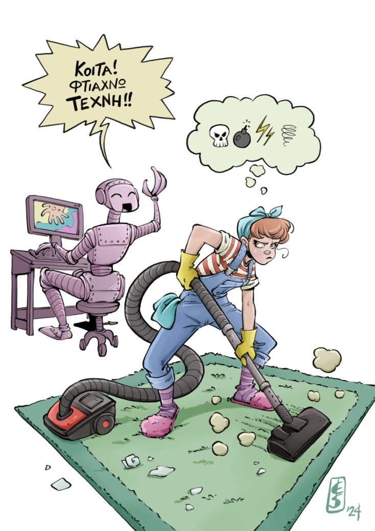 «Εμείς και η AI» από την Ελληνική Ακαδημία Κόμικς