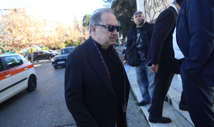 Κηδεία Δημήτρη Ήμελλου: Ο Σταμάτης Φασουλής