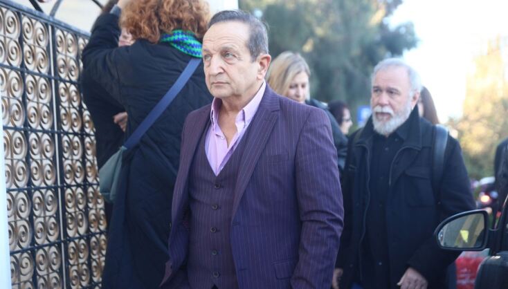 Κηδεία Δημήτρη Ήμελλου: Ο Σπύρος Μπιμπίλας