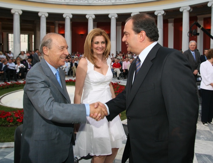 Κώστας Σημίτης και Κώστας Καραμανλής