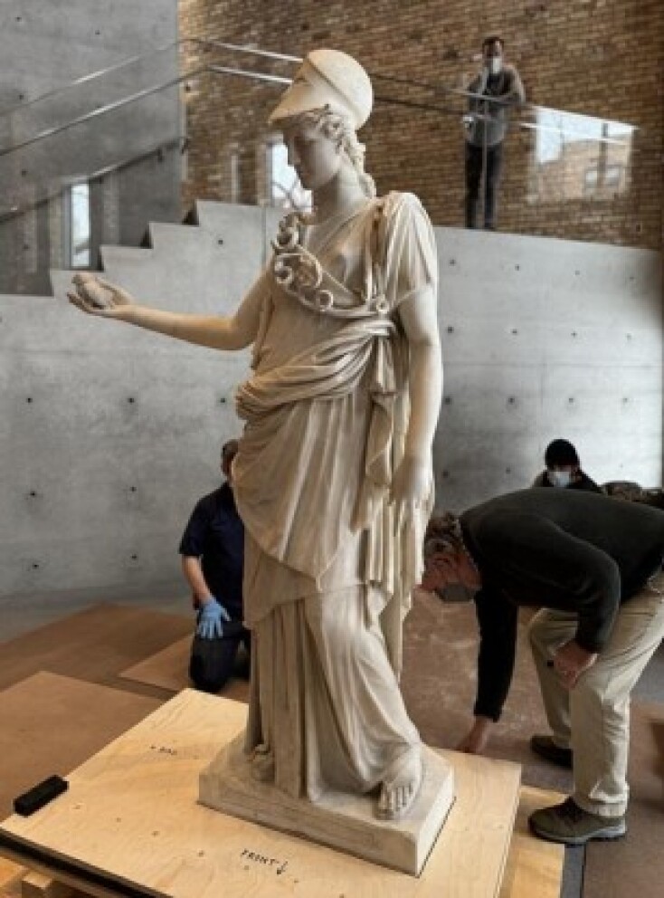 Η μοναδικότητα του αγάλματος της Αθηνάς που εκτίθεται μετά από 200 χρόνια