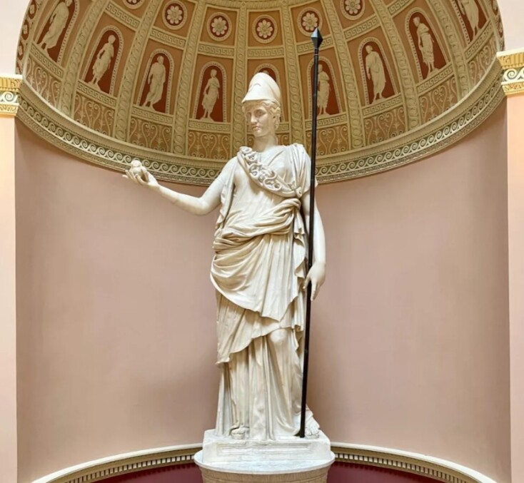 To ρωμαϊκό άγαλμα της Αθηνάς αποκαλύπτεται στο Ινστιτούτο Τέχνης του Σικάγο