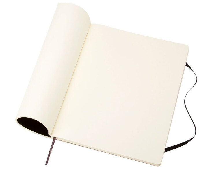 Moleskine Σημειωματάριο Λευκό XLarge Μαύρο