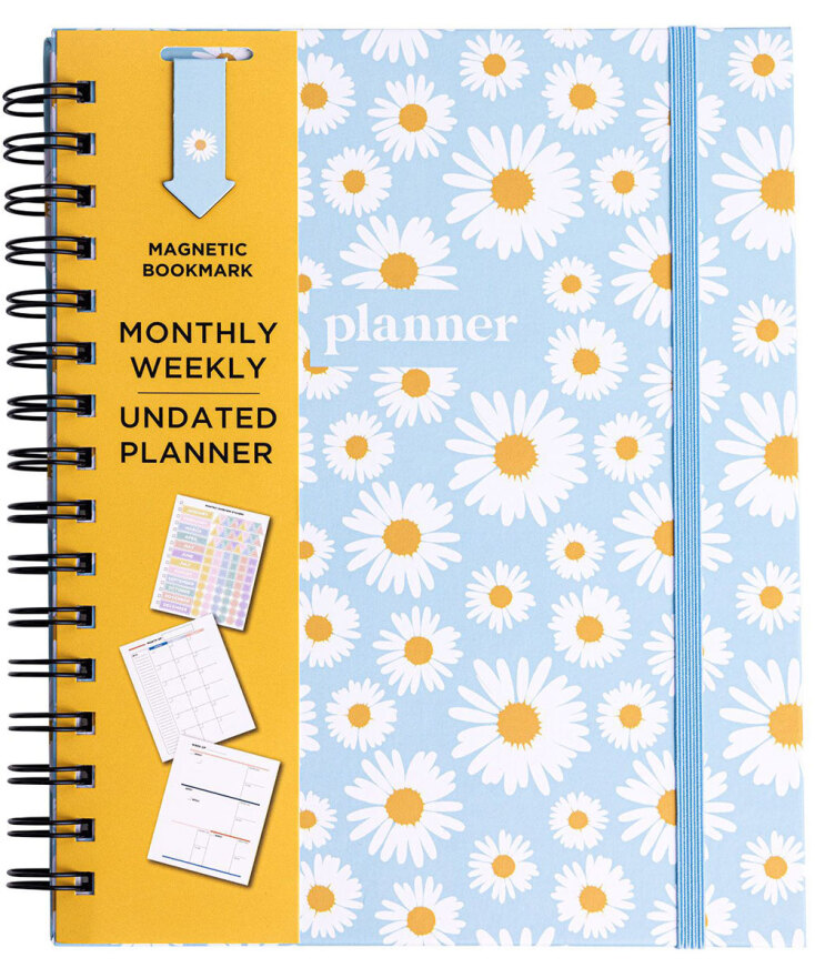 Sentio Σπιράλ Planner με Σελιδοδείκτη Daisies