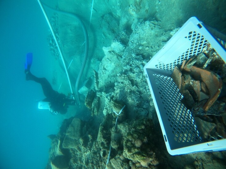 Εργασίες πεδίου στον πυθμένα της θάλασσας κατά την ερευνητική περίοδο του 2024 (Niklas Eriksson)