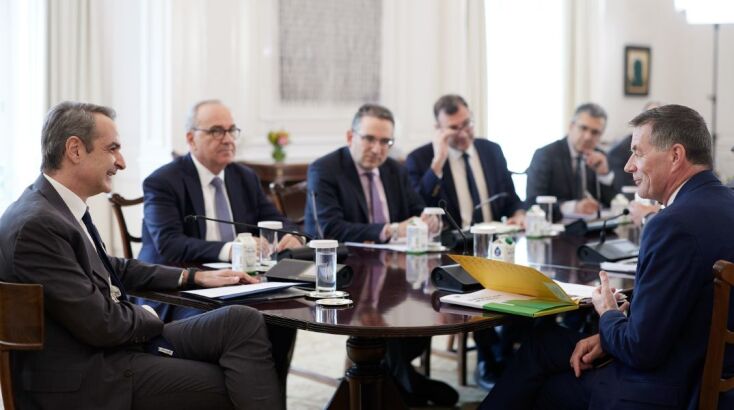 Συνάντηση Κυρ. Μητσοτάκη με Πρόεδρο Ευρ. Ελεγκτικού Συνεδρίου