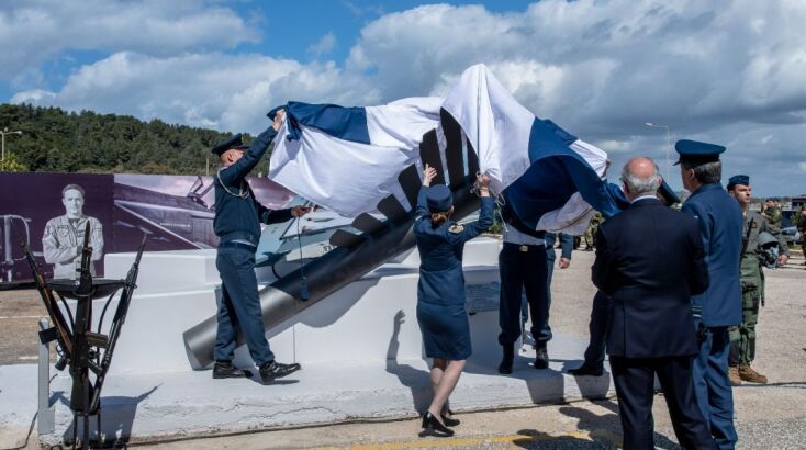 Τελετή αποκαλυπτηρίων μνημείου αντιπτέραρχου (Ι) Ευστάθιου Τσιτλακίδη και αντιπτέραρχου (Ι) Μάριου-Μιχαήλ Τουρούτσικα στο Κατάκολο