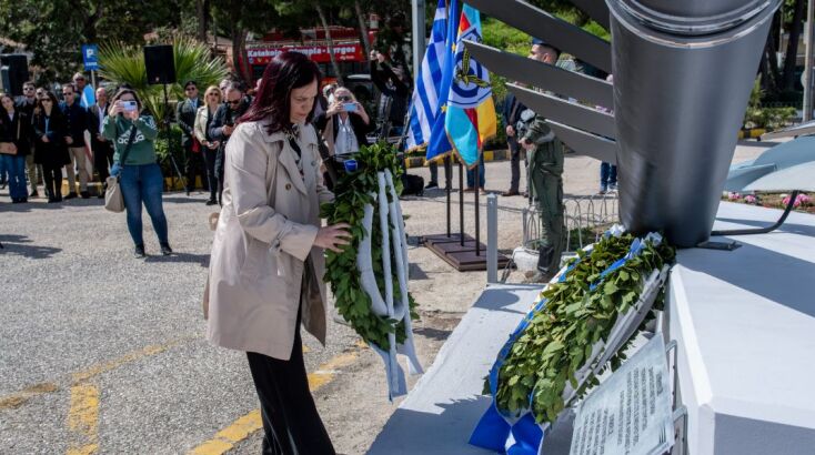 Στην τελετή παραβρέθηκαν οι οικογένειες των πεσόντων