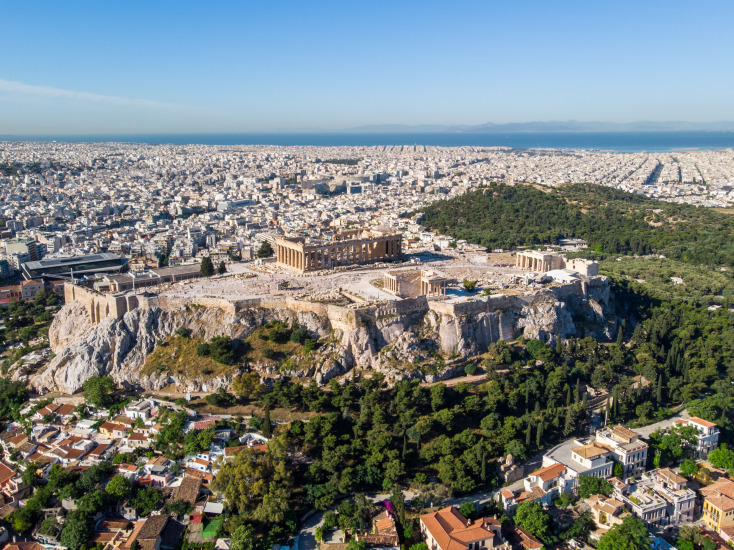 Πανοραμική φωτογραφίας της Ακρόπολης