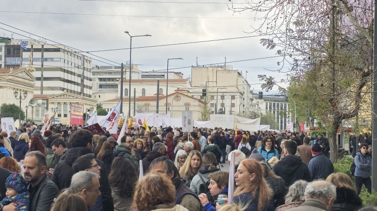 Απεργία 9 Απριλίου: Σε εξέλιξη οι συγκεντρώσεις στο κέντρο της Αθήνας