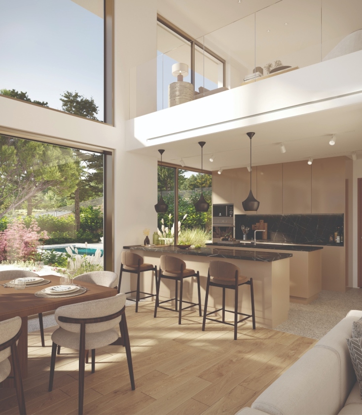 Κουζίνα λουσμένη στο φως, Κοινότητα Apollo Hills στη Βούλα Αττικής