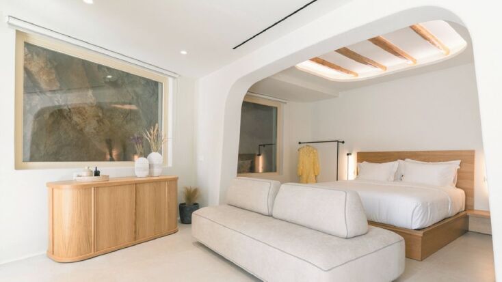 Πολυτελείς κατοικίες στη Μύκονο, master bedroom