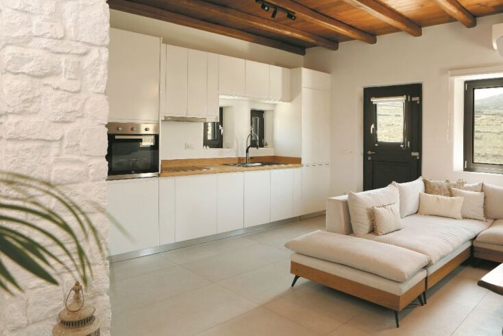 Ισόγεια κατοικία στη Μύκονο, εσωτερική λήψη