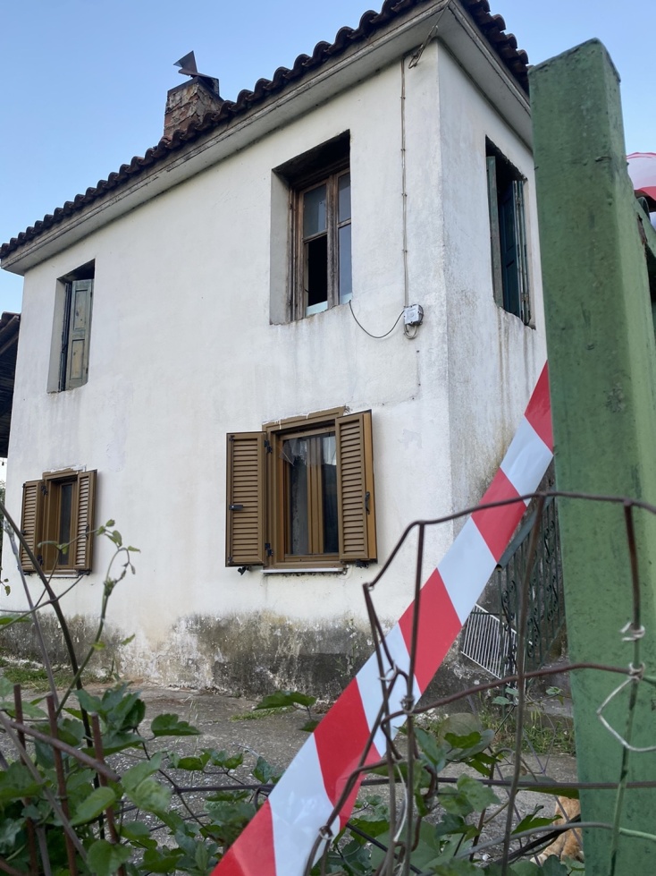 Το σπίτι όπου διαπράχθηκε το έγκλημα στην Αμφιλοχία