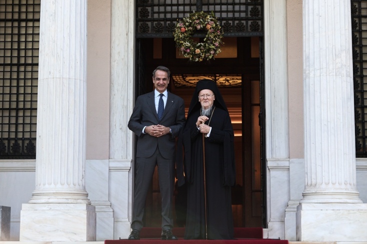Κυριάκος Μητσοτάκης και Οικουμενικός Πατριάρχης Βαρθολομαίος