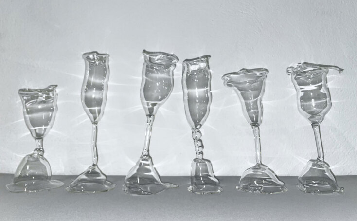 Δήμητρα Ζερβού, Drinking breath, 2025 glass sculptures