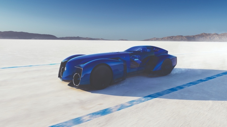 Το δοκιμαστικό αυτοκίνητο Renault Filante Record 2025 είναι σμιλευμένο από τον αέρα