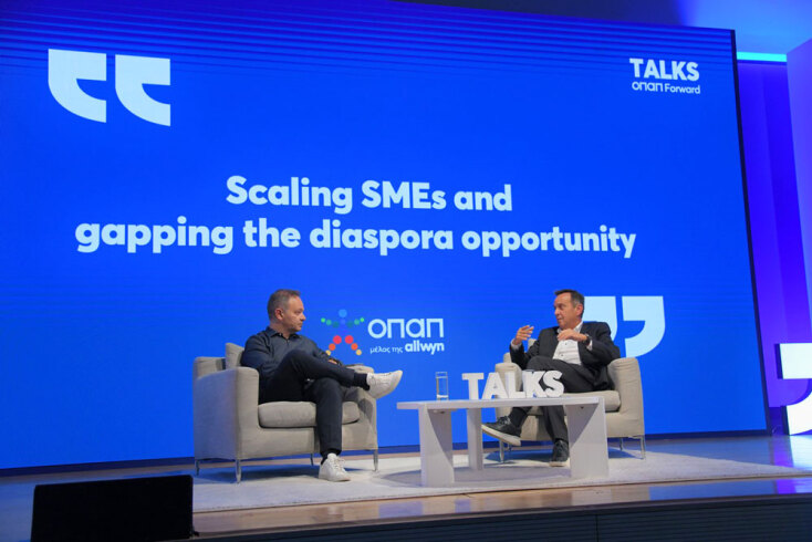 O Bill Karnazes, Chief Services Officer & General Manager of Corporate Services στον Όμιλο Viohalco στο fireside chat με τον Μάρκο Βερέμη, Partner της Big Pi Ventures και Μέλος του Δ.Σ. της Endeavor Greece